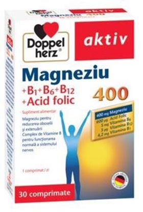 Imagine DOPPELHERZ AKTIV MAGNEZIU 400+B1+B6+B12+ACID FOLIC X 30 COMPRIMATE