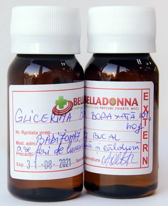 Imagine ELABORARE GLICERINA BORAXATA 10% X 40 GRAME BELLADONNA