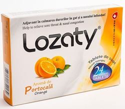 Imagine LOZATY CU PORTOCALA X 24 TABLETE DE SUPT SPRINT PHARMA