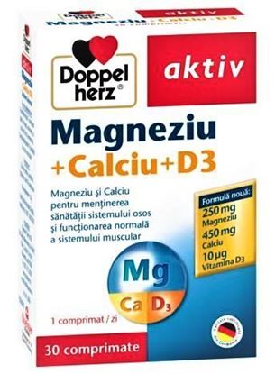 Imagine DOPPELHERZ AKTIV MAGNEZIU+CALCIU+D3 X 30 COMPRIMATE
