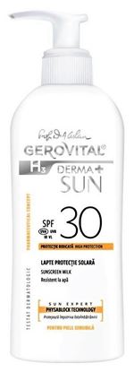 Imagine GEROVITAL H3 DERMA+ SUN LAPTE PENTRU PROTECTIE SOLARA SPF30 X 150ML