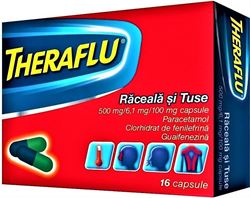 Imagine THERAFLU RACEALA SI TUSE 500MG X 16 CAPSULE