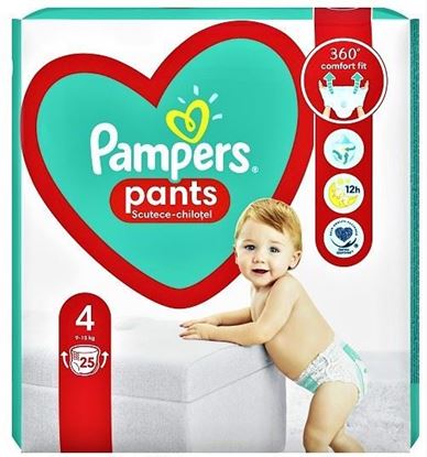 Imagine PAMPERS 4 (9-15KG) ACTIVE BABY PANTS X 25 BUCATI