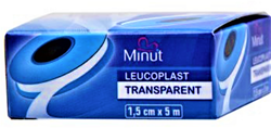 Imagine MINUT LEUCOPLAST TRANSPARENT 1.5CM/5M X 1 ROLA