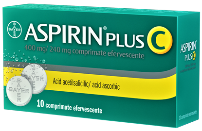 Imagine ASPIRIN PLUS C 400MG/240MG X 10 COMPRIMATE EFERVESCENTE