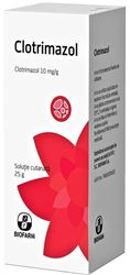 Imagine CLOTRIMAZOL 10MG/G SOLUTIE CUTANATA X 25 GRAME BIOFARM