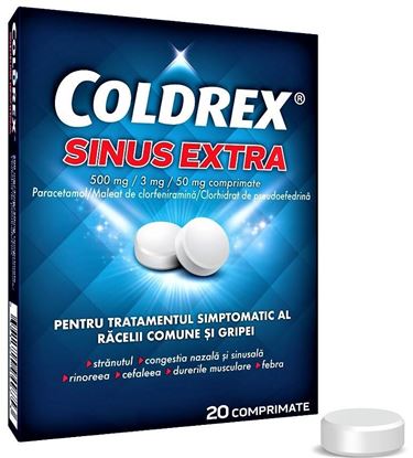 Imagine COLDREX SINUS EXTRA 500MG/3MG/50MG - 10 CPR